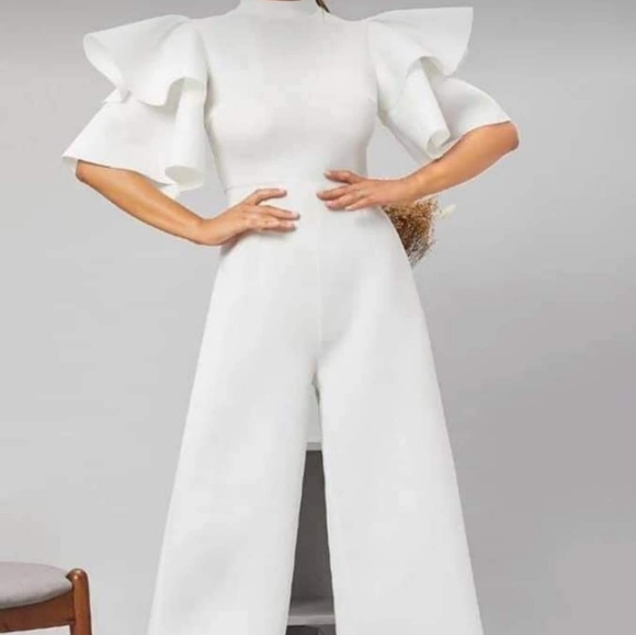 Pants - Neoprene White Jumpsuit Best For 2-4